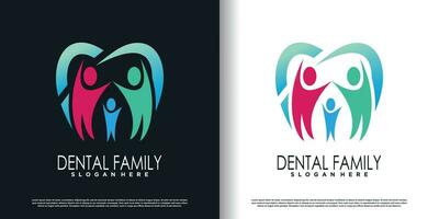 Dental Logo Design zum Geschäft Prämie Vektor