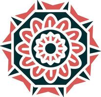 Mandala-Vektor-Symbol vektor