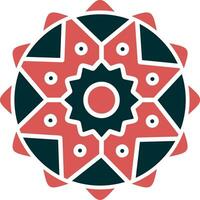 Mandala-Vektor-Symbol vektor