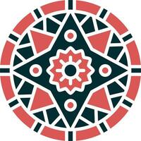 Mandala-Vektor-Symbol vektor