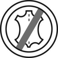 Nein Leder Vektor Symbol