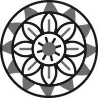 Mandala-Vektor-Symbol vektor