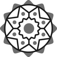 Mandala-Vektor-Symbol vektor