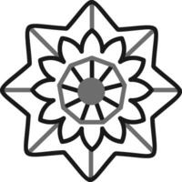 Mandala-Vektor-Symbol vektor