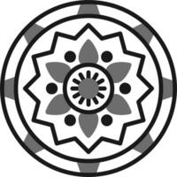 Mandala-Vektor-Symbol vektor