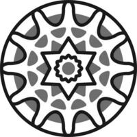 Mandala-Vektor-Symbol vektor