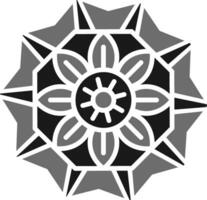 Mandala-Vektor-Symbol vektor