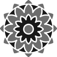 Mandala-Vektor-Symbol vektor