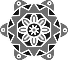 Mandala-Vektor-Symbol vektor