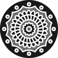 Mandala-Vektor-Symbol vektor