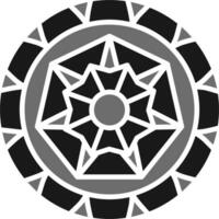 Mandala-Vektor-Symbol vektor