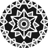 Mandala-Vektor-Symbol vektor