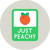bara peachy vektor ikon
