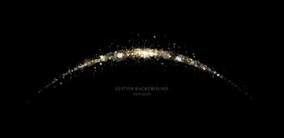 Glitzerhintergrund, luxuriöses goldenes Sternenstaublicht vektor