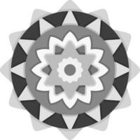 Mandala-Vektor-Symbol vektor