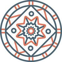 Mandala-Vektor-Symbol vektor