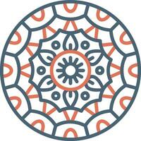 Mandala-Vektor-Symbol vektor