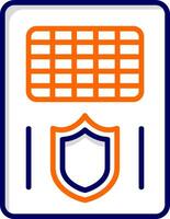 Polizei-Schild-Vektor-Symbol vektor