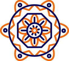 Mandala-Vektor-Symbol vektor