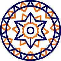 Mandala-Vektor-Symbol vektor