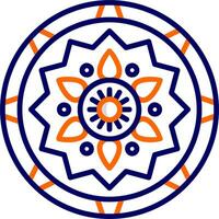 Mandala-Vektor-Symbol vektor