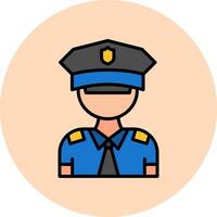 Polizist-Vektor-Symbol vektor