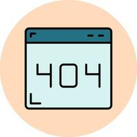 404-Fehlervektorsymbol vektor