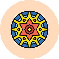 Mandala-Vektor-Symbol vektor