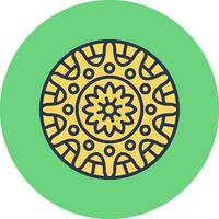 Mandala-Vektor-Symbol vektor