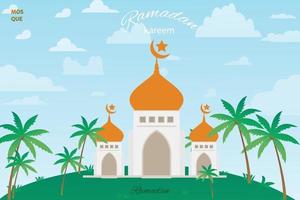 Ramadan Kareem Hintergrund Illustration Download Kunst vektor