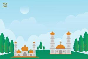 ramadan bakgrunds illustration gratis nedladdning vektor