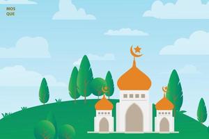 ramadan bakgrunds illustration gratis nedladdning vektor