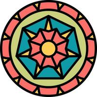 Mandala-Vektor-Symbol vektor