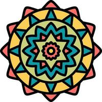 Mandala-Vektor-Symbol vektor