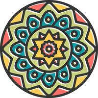 Mandala-Vektor-Symbol vektor