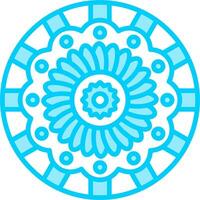 Mandala-Vektor-Symbol vektor