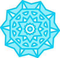 Mandala-Vektor-Symbol vektor