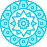 Mandala-Vektor-Symbol vektor