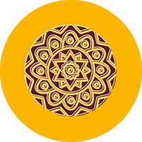 Mandala-Vektor-Symbol vektor