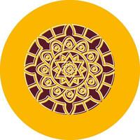 Mandala-Vektor-Symbol vektor