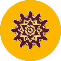 Mandala-Vektor-Symbol vektor