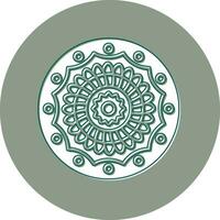 Mandala-Vektor-Symbol vektor