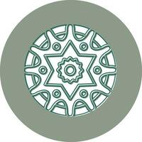 Mandala-Vektor-Symbol vektor