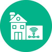 Smart-Home-Vektorsymbol vektor