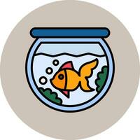 fisk skål vektor ikon