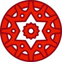 Mandala-Vektor-Symbol vektor