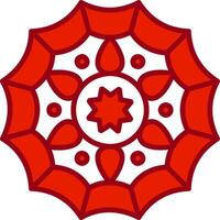 Mandala-Vektor-Symbol vektor