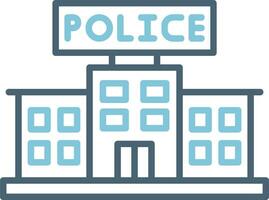 polis station vektor ikon