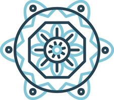 Mandala-Vektor-Symbol vektor