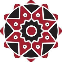 Mandala-Vektor-Symbol vektor